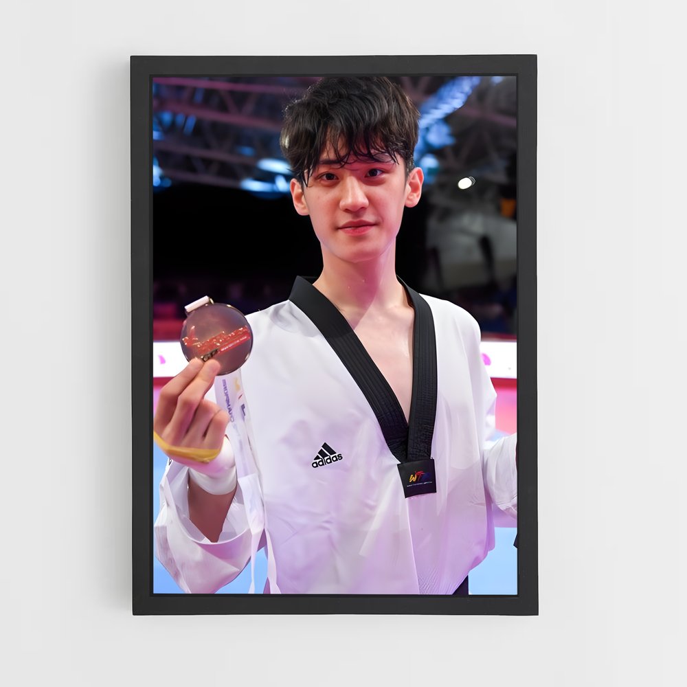 Poster Maître en Kimono – affiche Taekwondo (vue 2)